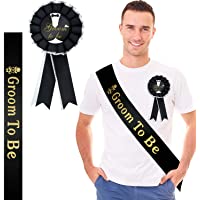 2 Piezas de Conjunto de Insignia de Faja de Novio Incluye Novio para Ser Satinado Faja Novio Será Broche de Cinta de…